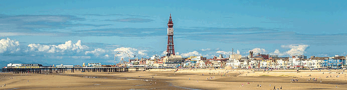 Blackpool Beach by Christopher Combe